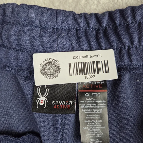 Spyder Blue Athletic Joggers with Tapered Leg - Picture 6 of 6